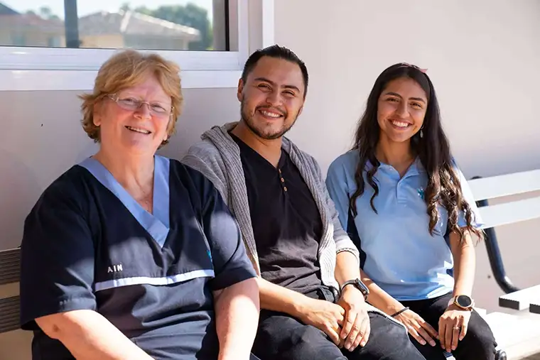 Dedicated perth healthcare staff member